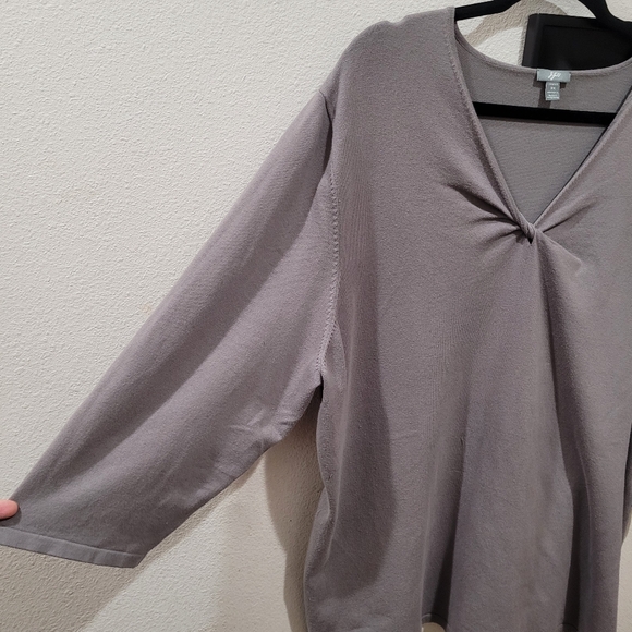 J. Jill Stretch Knit Twist-Front Tops Plus Size Women’s 3X. (Set of 2) EUC - Picture 5 of 9